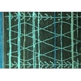 thumbnail image 1 of Ahgly Company Machine Washable Indoor Rectangle Oriental Turquoise Blue Industrial Area Rugs, 3' x 5', 1 of 4