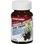 Natures Herbs 0279018 Power-Herbs Acai Fruit Extract - 60 Capsules