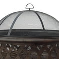 thumbnail image 2 of Endless Summer 35 Inch Outdoor Wood Burning Woven Bronze Fire Pit | WAD792SP, 2 of 5