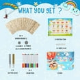 thumbnail image 3 of Beautysureup 48 pack Wooden Magnets, Diy Art Craft Painting Kit for Kids Ages 3-12, Decorate Creativity Goodie Bag Supplies Gift for Glow in The Dark Party Favors, Birthday, Easter, 3 of 6