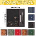 thumbnail image 3 of Dusknt Premium Handmade Diary NoteBo0k Set, Chinese Trend A5 Business Journal, Durable Binding Daily Notepad for Work Notes, Inspiration Records and Team Gifts, Comes with Gift Box Packaging, 3 of 3