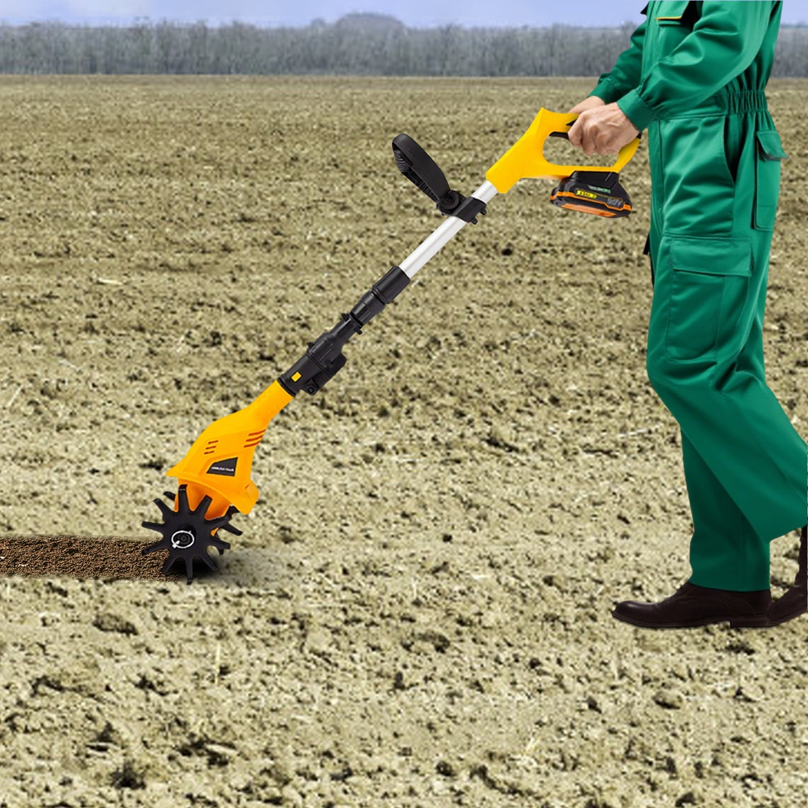 Battery Powered Tilling Machine, Handheld Electric Tilling Machine, Cordless Tilling Machine