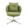 thumbnail image 4 of Luccalily Armless Office Desk Chair No Wheels, Vanity Chair, Modern Adjustable Home Computer Executive Chair Swivel Task Chair for Small Space, Living Room, Make-up, Studying, 4 of 12