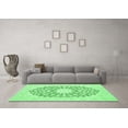 thumbnail image 3 of Ahgly Company Indoor Square Medallion Emerald Green Traditional Area Rugs, 6' Square, 3 of 4