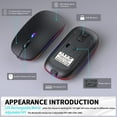 thumbnail image 6 of Wireless Mouse, G12 Slim LED Rechargeable Silent Wireless Mouse for Laptop, 2.4G Portable USB Optical Computer Mouse Wireless Computer Mice, Matte Black, 6 of 6
