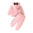thumbnail image 3 of Gyratedream Newborn Baby Girl Clothes Letter Printed Sweatshirts Long sleeve Hoodie Sweatsuit Pants Fall Winter Clothes Set, 3 of 8