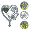 thumbnail image 4 of 1Pcs Metal Memorial Stake Bee Design for Cemetery Commemoration 6.3x5.4in, 4 of 9