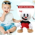 thumbnail image 2 of Mojoyce Cuphead Plush Toy 10-in Stuffed Doll Funny for Game Fan (2Pack Blue+Red), 2 of 10