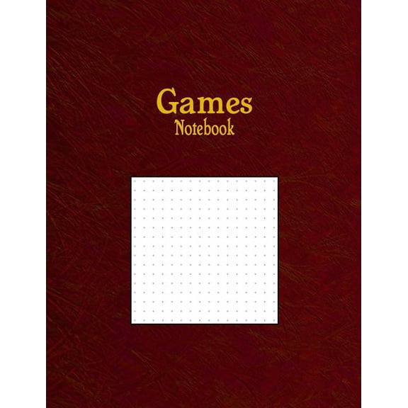 Games Notebook: 1/4" Cross Grid Graph Paper Rule (Paperback)
