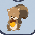 thumbnail image 4 of Inktastic Cute Woodland Animal Squirrel Boys or Girls Baby Bib, 4 of 4