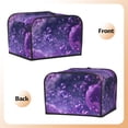 thumbnail image 3 of Yiaed Purple Bubble Abstract Art Print 4 Slice Toaster Dust Cover Bread Machine Oven Dustproof Cover Kitchen Bakeware Protector Dustproof Fingerprint Protection, 3 of 7