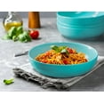 thumbnail image 4 of Kook Porcelain Pasta Bowl, Set of 4, 40 Oz, Light Turquoise, 4 of 6