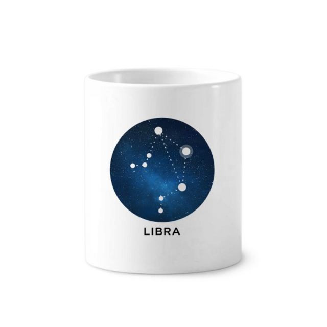 Libra Constellation Zodiac Sign Toothbrush Pen Holder Mug Cerac Stand Pencil Cup