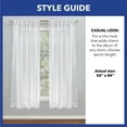 thumbnail image 4 of SoHome Sheer Tassel Trimmed Linen Curtain Panels with Rod Pocket&nbsp;- Great for Kids Play Room and Bedroom - Set of 2, 84 Length, Mint, 4 of 5