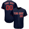 thumbnail image 5 of Camiseta de béisbol bordada personalizada barata para hombres/mujeres/jóvenes, diseño de camisetas de juego de softbol con cuello en V y nombre y número del equipo, 5 of 5