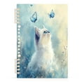 thumbnail image 2 of WOBOGO Pretty White Ragdoll Cat Notebook College Horizontal Grid Paper Ink Spill Resistant Water Resistant Cover 8.3x5.7x0.4in, 2 of 8