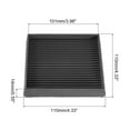 thumbnail image 2 of Furniture Pads, 4Pcs 4'' x 4'' Square Rubber Non-slip Caster Cup with Anti-slip Strips for Hardwood Floor (Black), 2 of 5