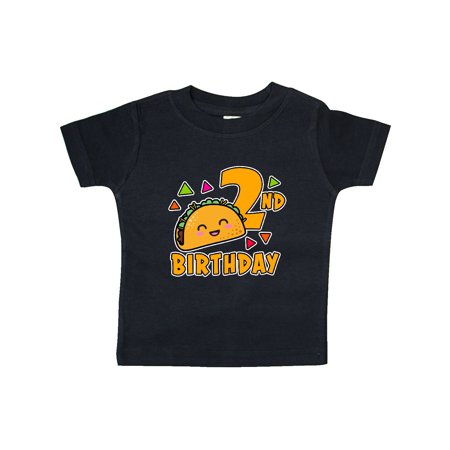 

Inktastic 2nd Birthday with Taco and Confetti Gift Baby Boy or Baby Girl T-Shirt