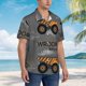 thumbnail image 3 of Balery Construction Machines Camisas hawaianas de manga corta para hombre, camisas playeras de corte holgado, camisas de vacaciones con botones,Small, 3 of 7