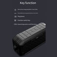 thumbnail image 1 of Altavoz Bluetooth Inalámbrico Impermeable Portátil de Alta Fidelidad Subwoofer para Exteriores Compatible con Tarjeta TF/USB/AUX/FM, 1 of 5