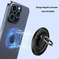 thumbnail image 6 of Dteck Magnetic Phone Ring Holder for MagSafe, 360 Degree Rotation Magnet Finger Ring Grip Stand Holder, Compatible with 15 Pro Max 14 13 12 Series, MagSafe Accessories,Green Carbon Fiber, 6 of 6