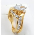 thumbnail image 4 of 14K Yellow Gold Plated 2.05Ct Marquise Cut Simulated Diamond Silver Engagement Wedding Bridal Ring Set, 4 of 4