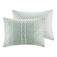 thumbnail image 3 of INK+IVY Ensemble de Couette Jacquard Moderne 3 Pcs 100 pour Cent Coton en Bleu, 3 of 10