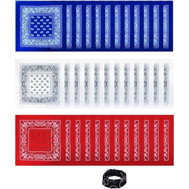 BASICO Bandanas for Men and Women 100% Cotton Bandana