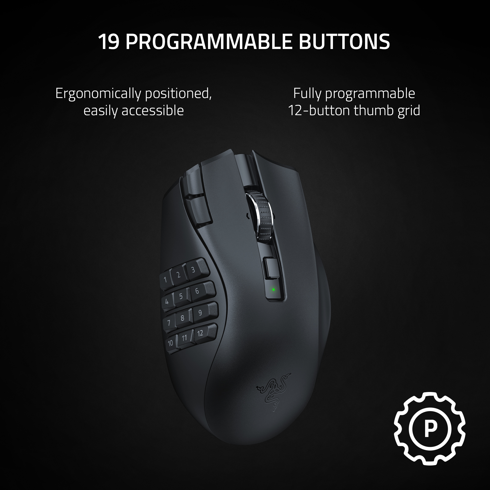 Razer Naga V2 HyperSpeed Wireless Gaming Mouse photo 2