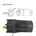 thumbnail image 3 of Motor Reductor de Engranajes ANGGREK 180W 220VAC 4 Polos, 3 of 7
