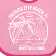 thumbnail image 4 of Inktastic Summer Vacation Mode Panama City Beach Florida Boys or Girls Baby Bib, 4 of 4