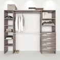 thumbnail image 1 of closet 2 torres con 4 cajones 1.80 x 2.20 m x 39 cm gris cenizo, 1 of 7