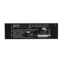 GE GELD26DMV500PU Non-Dimming LED Driver, 4-52-Vdc @ 500mA, 28W, 120/277V