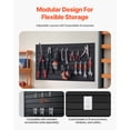 thumbnail image 4 of VEVOR 2 x 4 ft Slat Wall Paneling PVC Black Garage Slatwall with Modular Design, 4 of 9