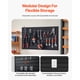 thumbnail image 4 of VEVOR Revestimiento de pared de listones de PVC de 2 x 4 pies, color negro, para garaje, con diseño modular, 4 of 9