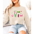 thumbnail image 3 of Girly Golf Graphics Sweatshirt for Women Preppy Golfing Sweater Sand Sweatshirt Adult Medium, 3 of 7