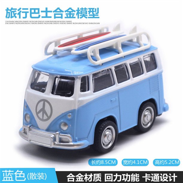 1:38 Volkswagen Bus T1 Alloy Pull Back Toys Car Model Vehicles1China He Qiyong unisex