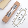 thumbnail image 4 of 2 Pack Strong Magnetic Curtain Tiebacks Modern Simple Style Drape Tie Backs Convenient Decorative Weave Rope Curtain Holdbacks for Thin or Thick Home & Office Window Draperies (Beige), 4 of 5