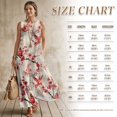 thumbnail image 7 of Tsovthrid Cardinal Cherry Blossom Print Linen-Like Shirts for Couples Matching Set, Men's Button Down Shirt or Women's Sleeveless Maxi Dress, Family Matching Outfits for Husband and Wife, 2XL, 7 of 7