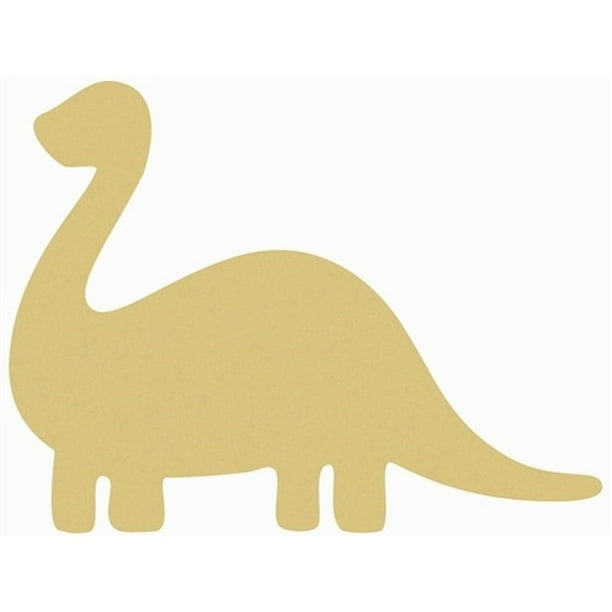 painted wooden dinosaur cutouts