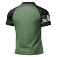 thumbnail image 3 of GrmtClth 1776 2026 Usa Camo Raglan Polo Shirt for Men Independence Day American Flag Print Summer Tops Collared Trendy Short Sleeve Button Golf Polos Green M, 3 of 5