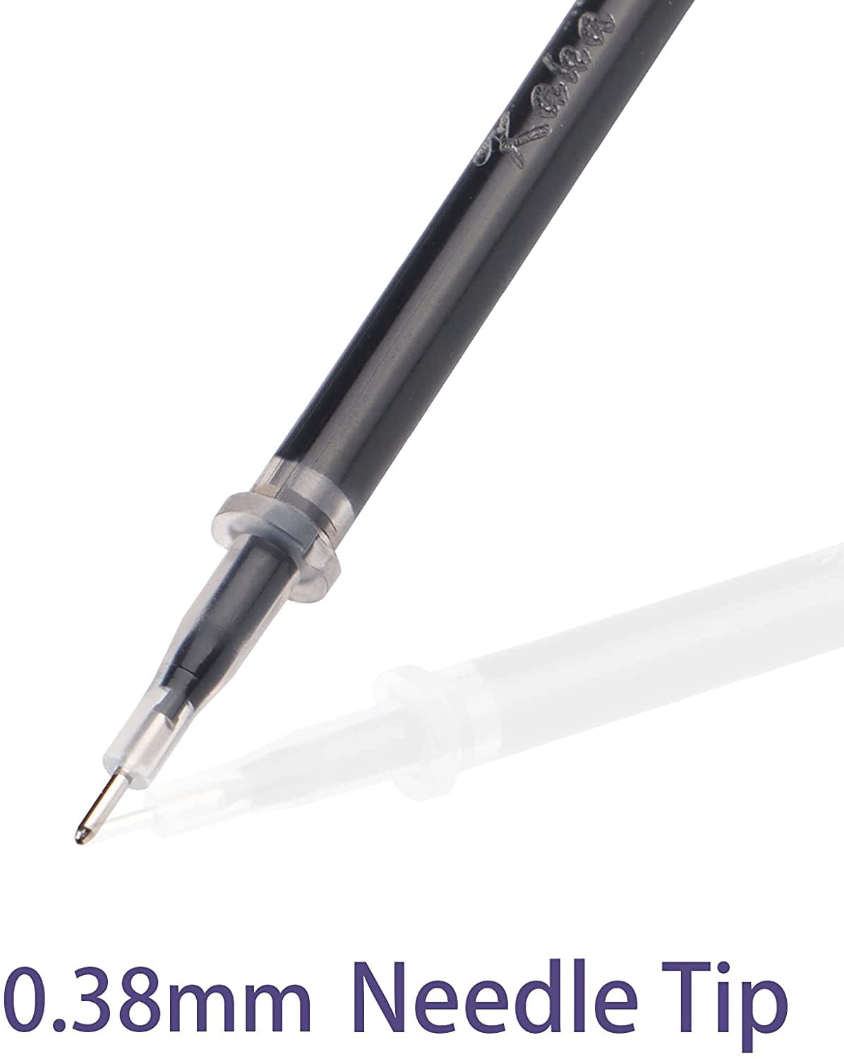 Gel Ink Rollerball Stylus Pen - 18 Pack,0.38mm Gel Pen Extra Fine Point,2 in 1 Capacitive Stylus Pen,Black Ink,Writing Smoothly for Office,Business,Gift,Metal Gold Clip