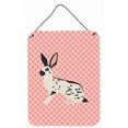 thumbnail image 1 of Carolines Treasures BB7961DS1216 English Spot Rabbit Impressions Murales Ou de Porte à Carreaux Roses, 1 of 1