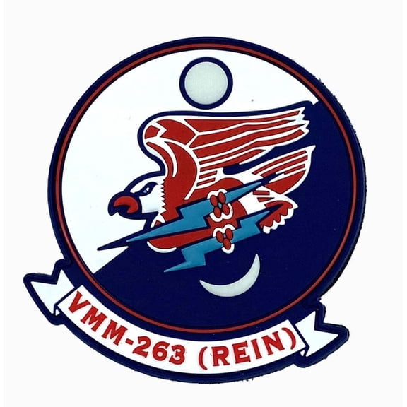 VMM-263 Thunder Chickens 4th of July GID Patch With Hook and Loop, 4