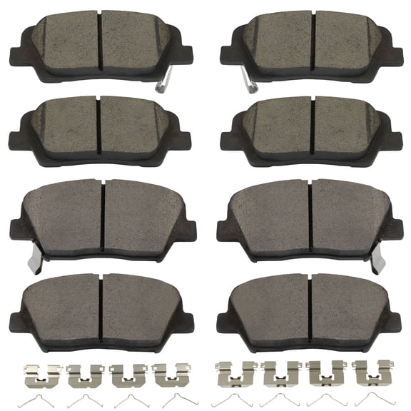 SCITOO D1916 D1815 Front & Rear Ceramic Brake Pads Sets w/Hardware Replacement For Hyundai For Santa Fe Sport 2017 2018,For Kia For Sorento 2016 2017 2018 2019 2020