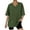 Army Green, variant on Jalioing Women's T Shirt Oversized Half Sleeve V Neck Tee Shirt Solid Color Fashion Basic Summer Tops Clothes