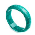 thumbnail image 1 of Bracelet Bracelet en Perles Rectangulaires de Pierre Précieuse Mozambicaine Verte 100 % Naturelle AAAA, 1 of 2