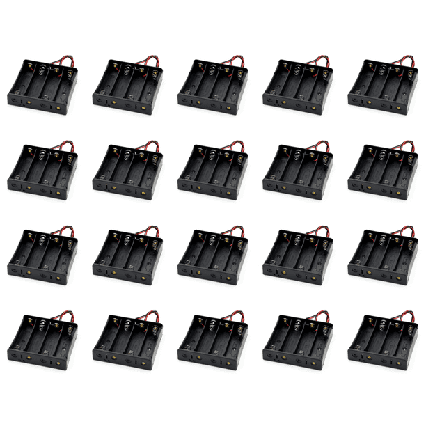 Soporte de batería 18650 de plástico para batería 18650 de 3,7 V (4 secciones)