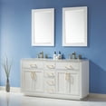 thumbnail image 5 of Ivy 24" Rectangular Bathroom Wood Framed Wall Mirror in White, 5 of 9