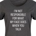 thumbnail image 3 of Instant Message - Not Responsible For Face - Women's Any Way Dress, 3 of 6